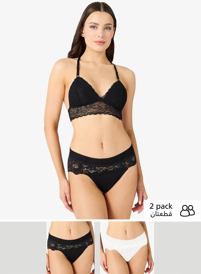 Ginger 2PC Lace Detail Brief